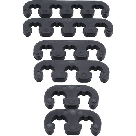 Convient aux séparateurs de câbles de bougies d'allumage en plastique de 7 mm et 8 mm, aux séparateurs de faisceaux de câbles et aux séparateurs noirs universels pour véhicules Chevrolet.