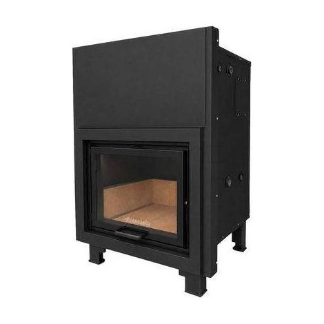 TERMOCAMINO A LEGNA SPARK Misura: 28 kW Nero opaco satinato