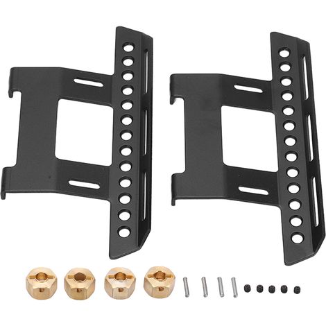 Pédales coulissantes en métal pour Axial SCX10II, accessoires RC noir pour 90046 90047 90075 (1/5)