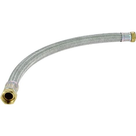 Flexible sanitaire chauffage inox 1" femelle-femelle – Longueur 700mm – Tube EPDM + tresse inox AISI 304 – Température max 110°C – IFT