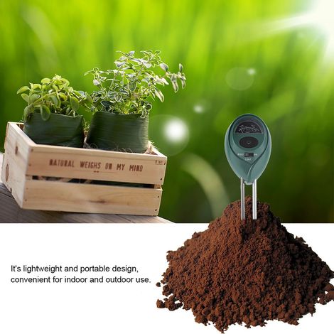 3-in-1 Bodenfeuchtesensor, Pflanzenfeuchtigkeitsmesser, Hydrometer für Garten, Blumen, Gemüsegarten, Landwirtschaft, Bodenüberwachung (1/5)