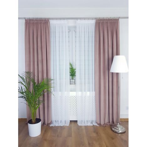 Cortina de terciopelo - rosa empolvado (1/5)