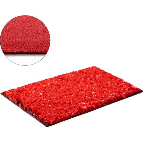 ARTIFICIAL GRASS FIRE red any size red 200x400 cm