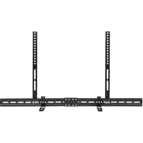 Supports universels pour barre de son à fixer sous le téléviseur. Compatibles avec les barres de son avec ou sans trous. Fixation pour barre de son JG. (1/5)