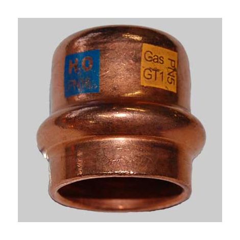 TAPPO FEMMINA RAME A PRESSARE  18     MADE IN ITALY