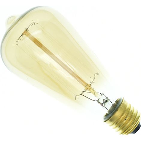 Lampadina a incandescenza PRI-E27 da 60W – Attacco E27 – Forma ST64 – 220V – Luce bianca calda – Confezione da 6 – Dimensioni 148 x 64 mm (1/5)