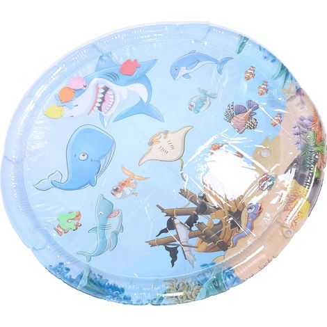 Tapis de jeu gonflable épais et confortable avec capteur d'eau pour animaux de compagnie, jouet interactif rafraîchissant pour chats et chiens (1/5)