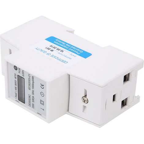 Compteur d'énergie monophasé 230 V DDS529C, montage sur rail DIN