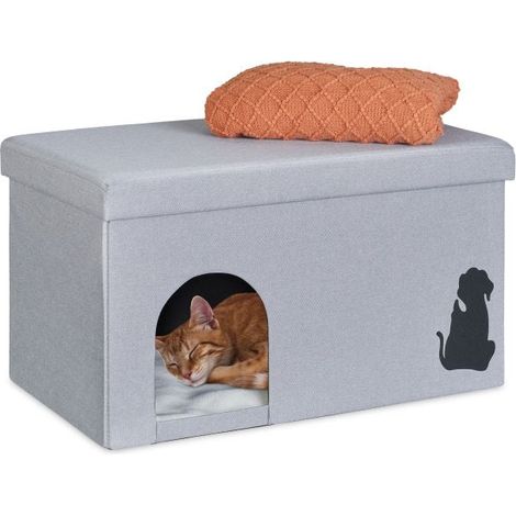 Grotta per gatti con coperchio (1/5)