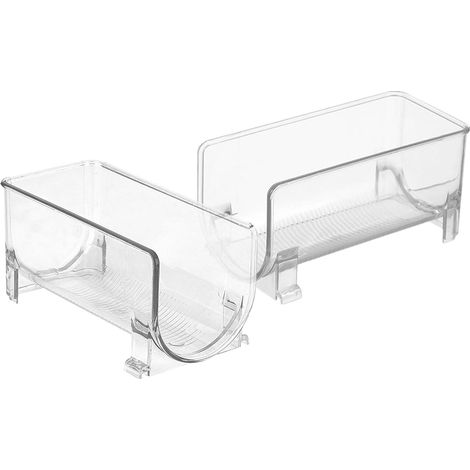 Support de Bouteilles Empilable en Pet Style Tiroir 2 Pièces Cuisine et Maison Design Compact et Étagère Élégante pour Rangement de Vin et Eau (1/5)