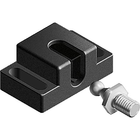 Fath Kugelschnäpper Item System - Türschnäpper Schnellverschluss für Türen im Nutprofil, schwarz - 10 Stück (1/5)