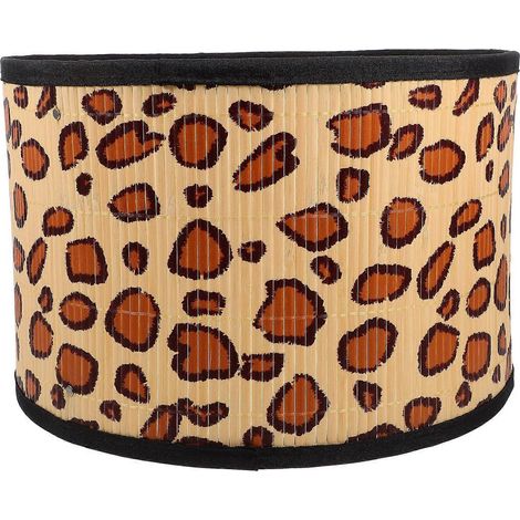 Abat-jour de rechange pour lampe de table, motif bambou (cordon d'alimentation non inclus) (1/3)