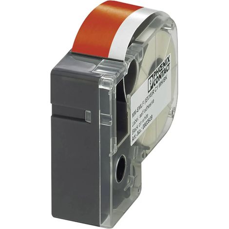 [NEUWERTIG] B-Ware Phoenix Contact Etiketten Band Thermotransferdrucker Vinylpolymer Rot 12mm