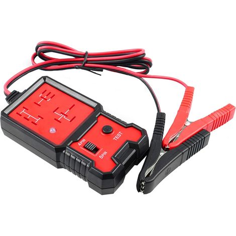 Testeur de Relais Automobile 12 V Testeur de Relais Voiture Analyseur de Relais électronique de Voiture Outil de Diagnostic avec Pinces Crocodiles pour la Réparation Automatique (1/5)
