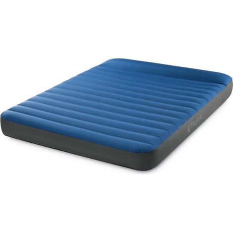 Intex 64013 Dura-Beam Materasso Gonfiabile Camping Matrimoniale Fiber-Tech TPU 152x203x22 cm 272 Kg Pompa QuickFill USB150 colore Blu (1/4)