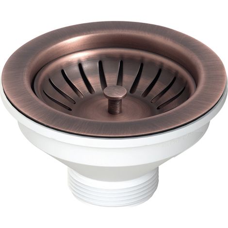 PILETTA 114 MM PER LAVELLO CON FORO 90 MM- Copper - Rame anticato- DH- pezzi 1