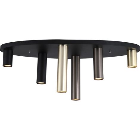 Plafonnier Tubes ovale - 50571-6BK