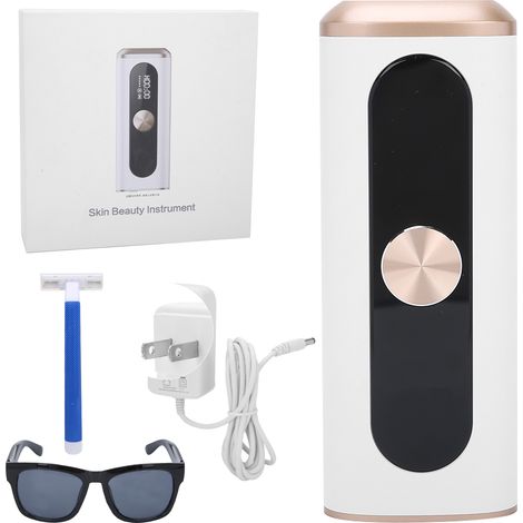 Épilateur IPL professionnel blanc sans douleur, appareil portable pour usage domestique, 110-240V avec prise US (1/5)