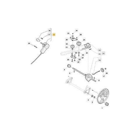 COMANDO MARCE 4S DM 50 (R ORIGINALE STIGA - 381007189/0