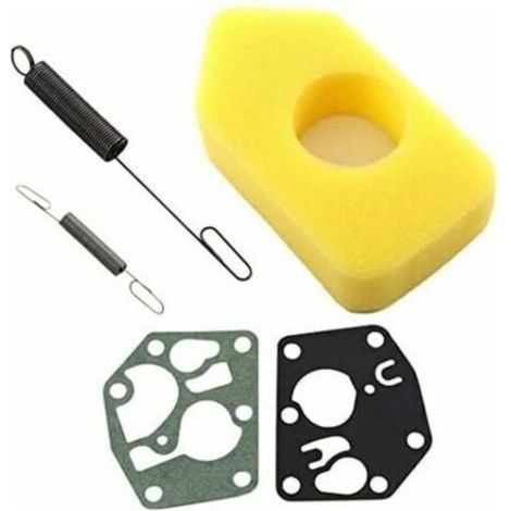 Ensemble de filtres à air 698369, ressort de régulateur 691859, membrane 495770, 795083 pour moteurs Briggs & Stratton 3,5-4,5 HP Classic Sprint Quattro 450 500 550 Series. (1/4)
