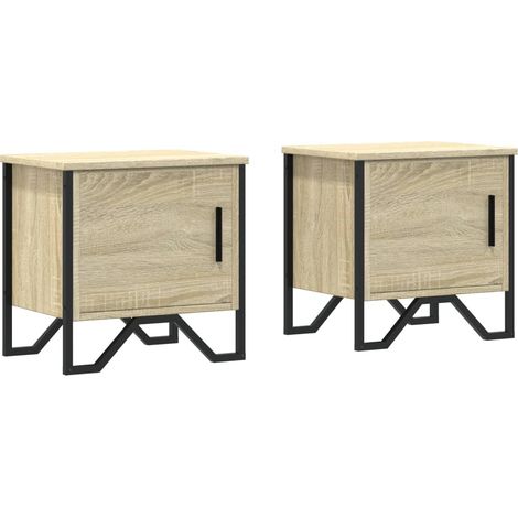 Maison Exclusive - Comodini Rovere Sonoma 2 pz 40x30x40 cm in Legno Multistrato
