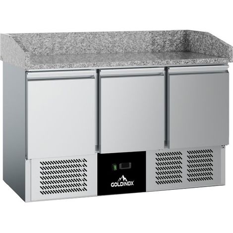 Meuble à pizza réfrigéré 3 portes compact PREMIUM - GOLDINOX