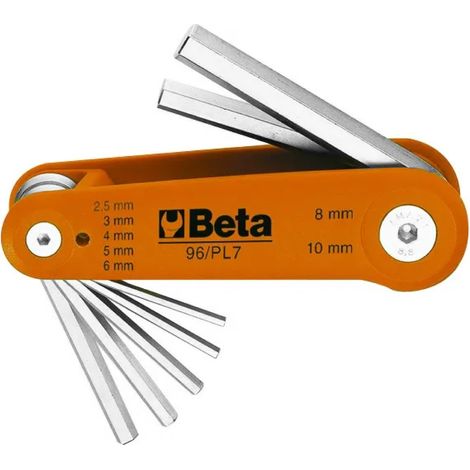 SET CHIAVI MASCHIO ESAGONALE PIEGATE 2,5-3-4-5-6-8-10   BETA UTENSILI SPA