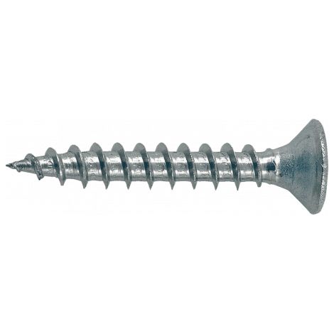 Tornillo madera aglomerado cabeza fresada acero (25 uds) 4x35 mm Gris