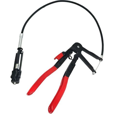 Pince Collier Durite Avec Ligne 620mm Pince A Collier Durite Collier Durite Outils Mecanique Automobile Pince Pour Collier De Serrage Pour L'Installation Et Le Retrait Des Tuyaux Rouge (1/4)