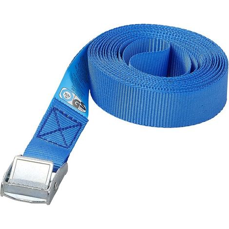 Sangle D'arrimage Bleu Avec Boucle De Serrage 5 Mètres (1/6)