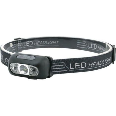 Lampe frontale étanche super lumineuse avec LED 300 lumens et capteur d'ondes intelligent, lampe frontale réglable à 90 degrés,USB