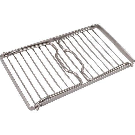Grille De Camping Pliante, en Acier Inoxydable, Hauteur Réglable, Plus épaisse, Grille De Cuisson pour Feu De Camp, Grille De Vidange pour L'extérieur (1/5)