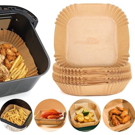 CARTA PER FRIGGITRICE AD ARIA E FORNO CONFEZIONE DA 100 PEZZI DI CARTA FORNO ANTIADERENTE USA E GETTA DA 20 CM  OFFERTA ESCLUSIVA