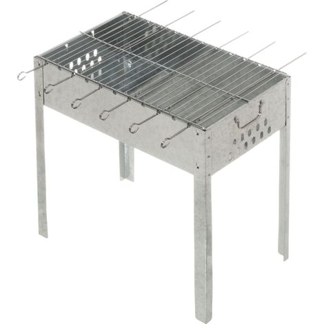 Holzkohlegrill mit Spießen MUSTANG, 50 x 30 cm (1/5)