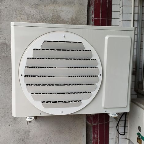 Déflecteur de climatiseur pour extérieure,Protection Anti-soufflage Direct Pare-Vent Déflecteur d'obturateur en Acier Inoxydable,Housse de Protection Universelle pour condenseur de Pompe à Chaleur