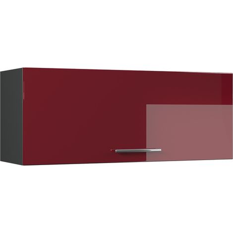 Hängeschrank Fame-Line, Bordeaux Hochglanz/Anthrazit, 100 cm, Vicco (1/5)