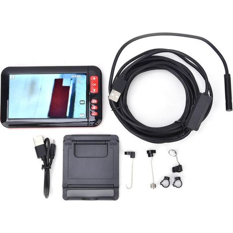 Camera endoscopic multifunctional HD 1080P with screen 4,3 inches,endoscope industrial,with cable of 5 m (1/5)