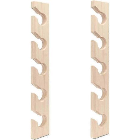 Lot de 2 porte-chapeaux muraux en bois pour casquettes de baseball - Organisateur vertical pour un rangement et une présentation efficaces des chapeaux (1/5)