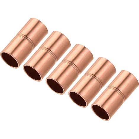 Raccord Cuivre 1/4 Pouce - Lot de 5 - Pour HVAC Et Climatisation - Soudure Facile - Diamètre 6,35mm (1/5)