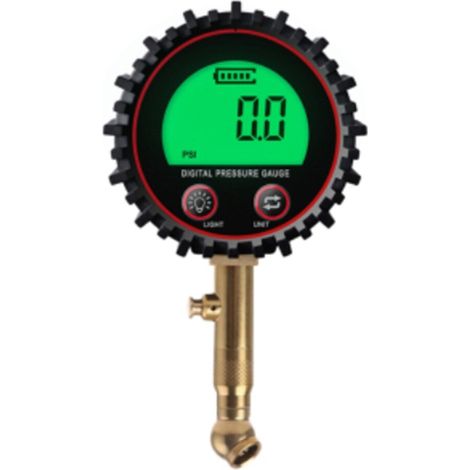 Adatto per manometri digitali avanzati per pneumatici, valvole e componenti del compressore, display LCD, faretti LED ad alta luminosità, 255 PSI