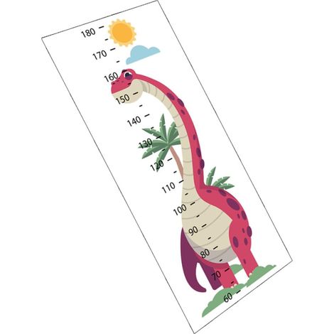 Sticker Mural Pour Chambre Garçon Fille Avec Toise De Mesure De Autocollant Motif Animal Décoration Intérieure Pour Mesure Croissance Garçon Fille (1/5)