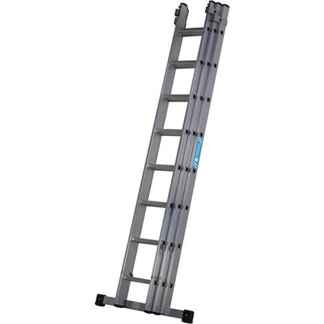 Zarges 403826 Everest Square-Rung Extension Ladder 3-Part 3 x 8 ZAR403826