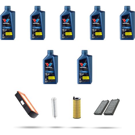 Kit tagliando 4 FILTRI e 7L OLIO compatibile con Bmw x6 (F16, F86) 40d 230kw dal 2014 (1/5)