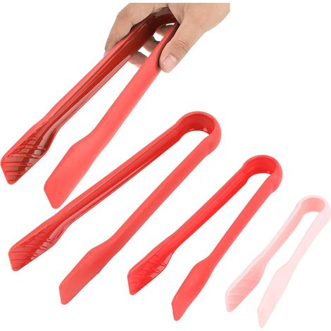 Professionelle Küchenclips, Grillclips, Buffetclips, Lebensmittelclips, hitzebeständige Silikon-Brotclips, antihaftbeschichtete Buffetclips, Küchenutensilien (rot)