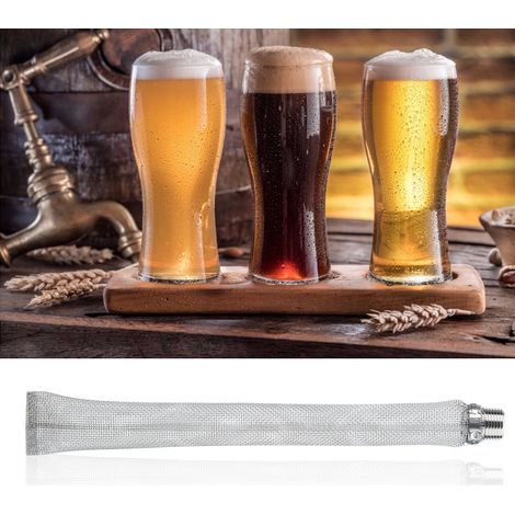 Filtre à bière en acier inoxydable 1/2 po NPT pour cuve de brassage amateur (12 po) (1/5)