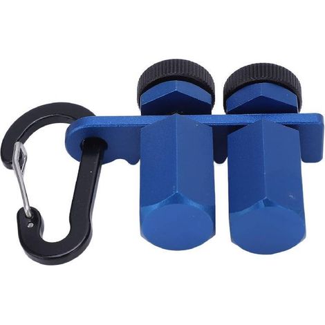 Pince de cadre d'escalier, accessoire de pince pour escalier et poubelle, outil pour bouton de compteur d'escalier (bleu) (1/5)