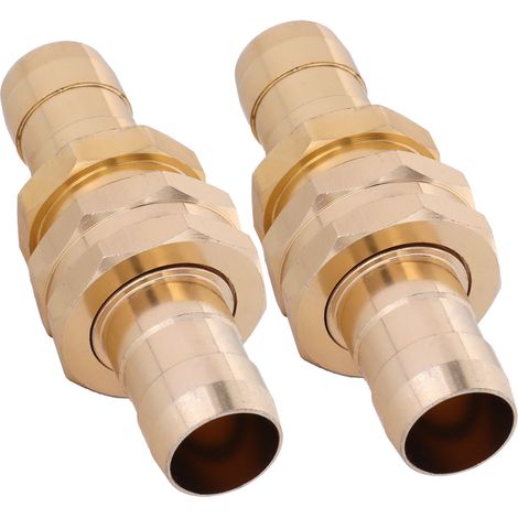 2 raccords de réparation de tuyau G3/4 en alliage d'aluminium avec colliers de serrage pour tuyaux d'arrosage (1/5)