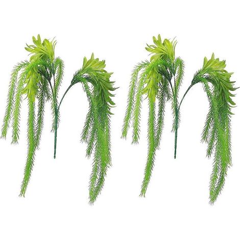 Tapis de gazon artificiel en plastique, plantes aériennes factices, verdure synthétique pour déco murale DIY maison, lot de fausses plantes (1/5)