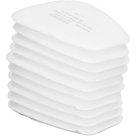 Paquet de 50 filtres à particules multicouches 5N11CN, adaptés aux housses de protection des respirateurs à gaz des séries 6100, 6200, 6800 et 7502. (1/5)