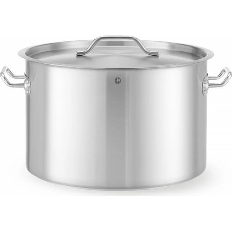 Pentola media Budget Line con coperchio 32 l 400x260 - Hendi 832851 (1/5)